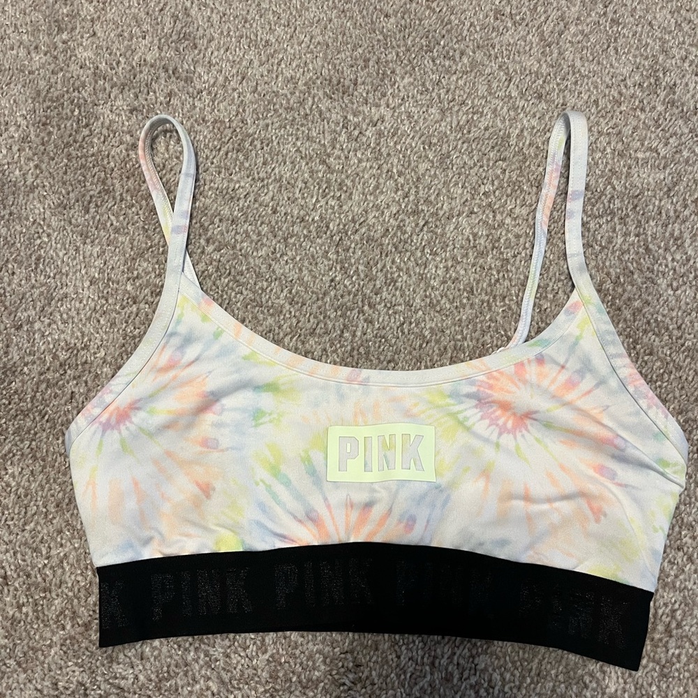 PINK TIEDYE ULTIMATE BRALETTE SIZE XS